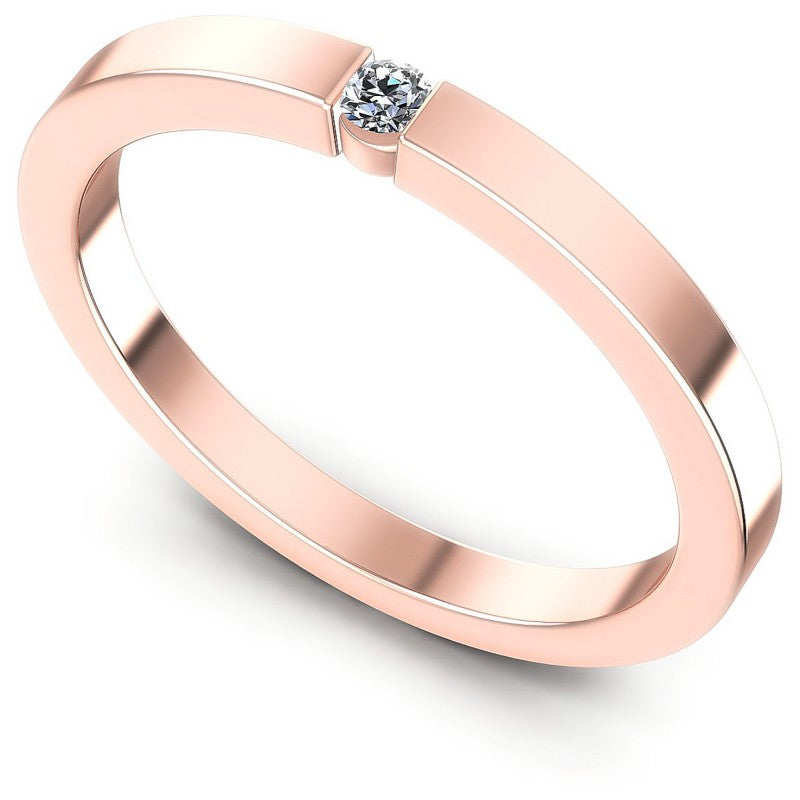 Round Cut Diamonds Mens Ring in 18KT White Gold