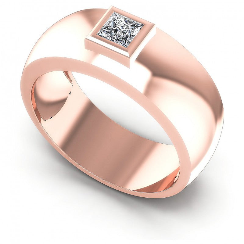 Princess Diamonds 0.35CT Solitaire Ring in 18KT White Gold