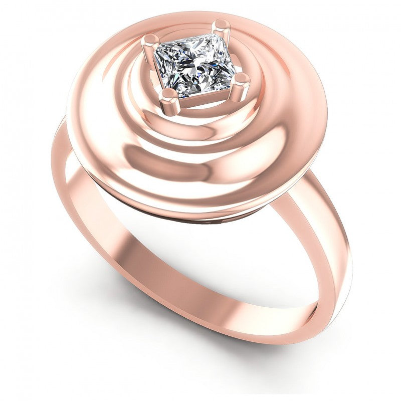 Princess Diamonds 0.35CT Solitaire Ring in 18KT White Gold