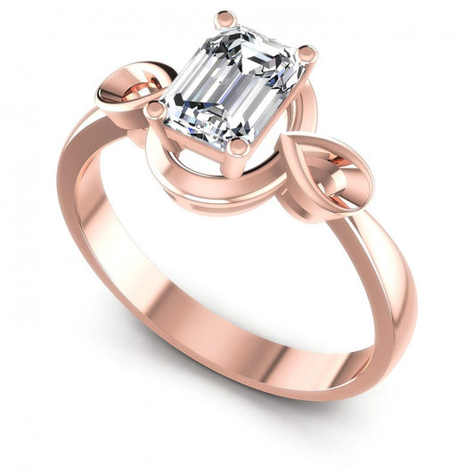 Emerald Diamonds 0.35CT Solitaire Ring in 18KT White Gold