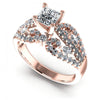 Princess and Round and Marquise Diamonds 1.25CT Engagement Ring in 18KT White Gold