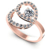 Round Diamonds 0.60CT Fashion Ring in 18KT White Gold