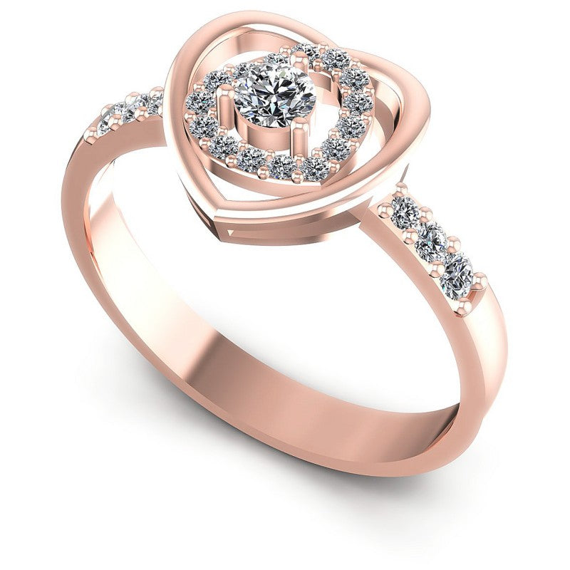 Round Diamonds 0.35CT Fashion Ring in 18KT White Gold
