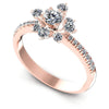 Round Diamonds 0.75CT Fashion Ring in 18KT White Gold