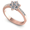 Round Diamonds 0.70CT Fashion Ring in 18KT White Gold