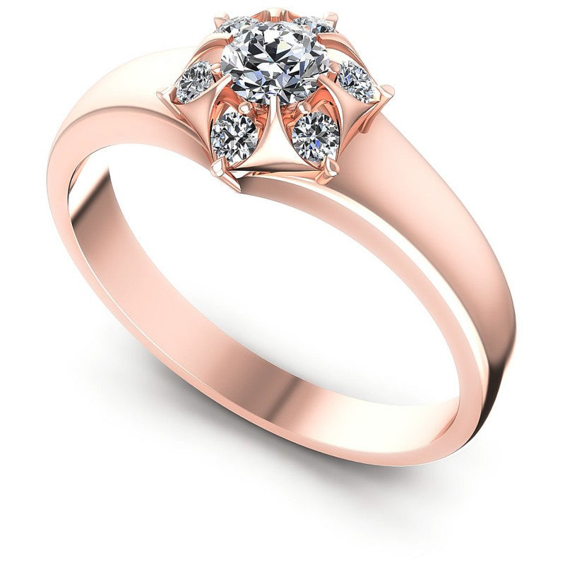 Round Diamonds 0.35CT Fashion Ring in 18KT White Gold