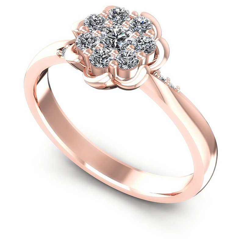 Round Diamonds 0.45CT Fashion Ring in 18KT White Gold