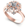 Round Diamonds 0.55CT Fashion Ring in 18KT White Gold