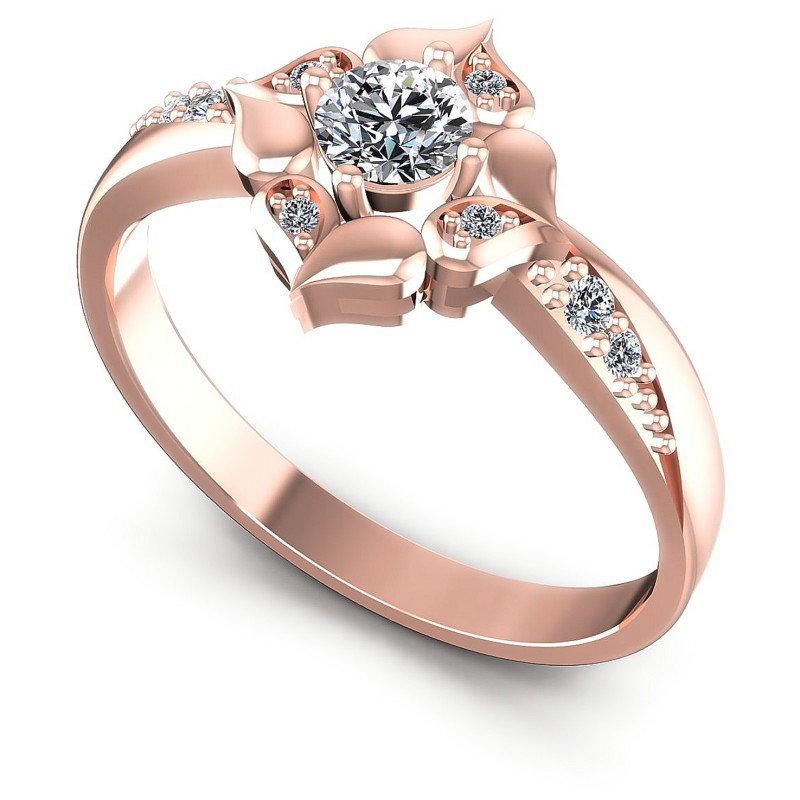 Round Diamonds 0.40CT Fashion Ring in 18KT White Gold