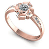 Round Diamonds 0.40CT Fashion Ring in 18KT White Gold