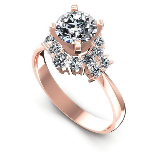 Round Diamonds 1.00CT Halo Ring in 18KT White Gold