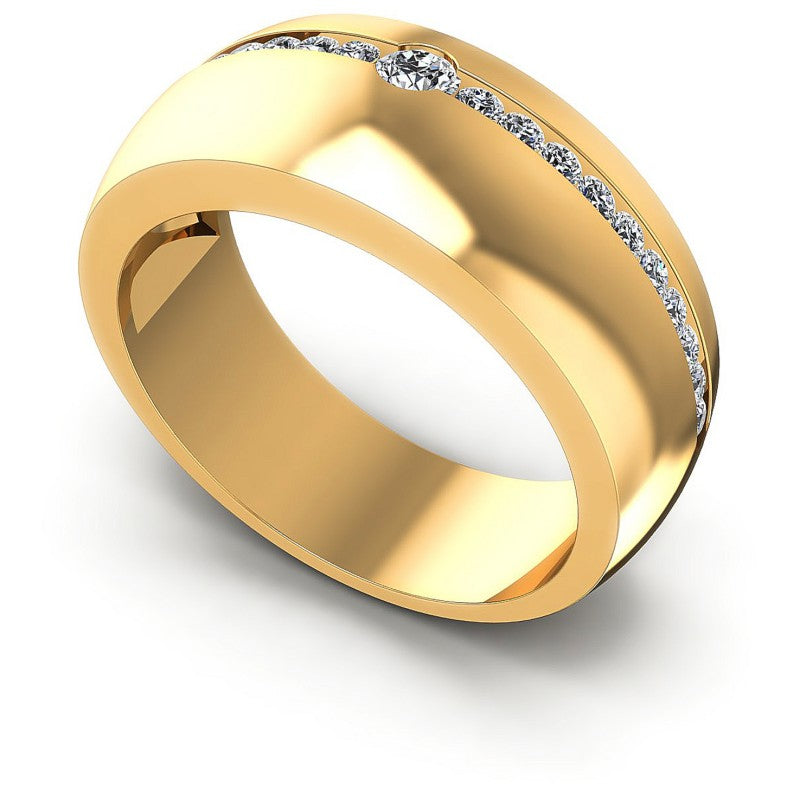 Round Diamonds 0.50CT Diamonds Wedding Band in 14KT White Gold