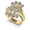 Round Diamonds 1.65CT Fashion Ring in 14KT White Gold