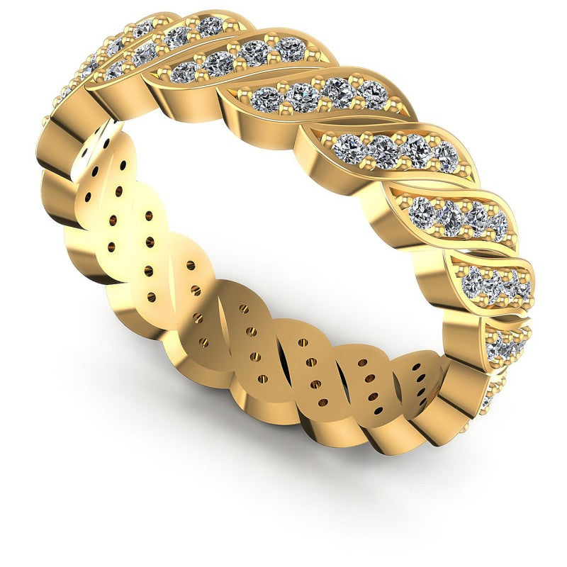 Round Diamonds 0.55CT Eternity Ring in 14KT White Gold