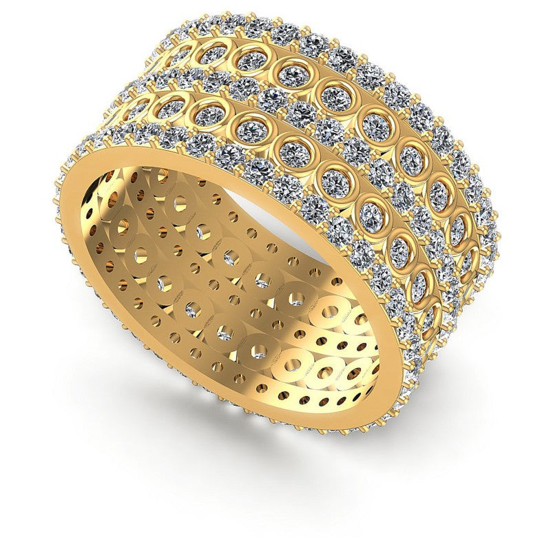 Round Diamonds 2.10CT Eternity Ring in 14KT White Gold