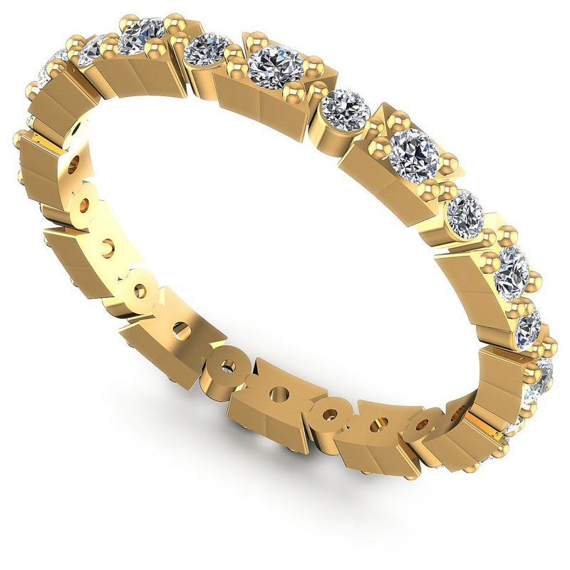 Round Diamonds 0.45CT Eternity Ring in 14KT White Gold