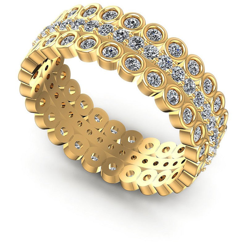 Round Diamonds 1.10CT Eternity Ring in 14KT White Gold