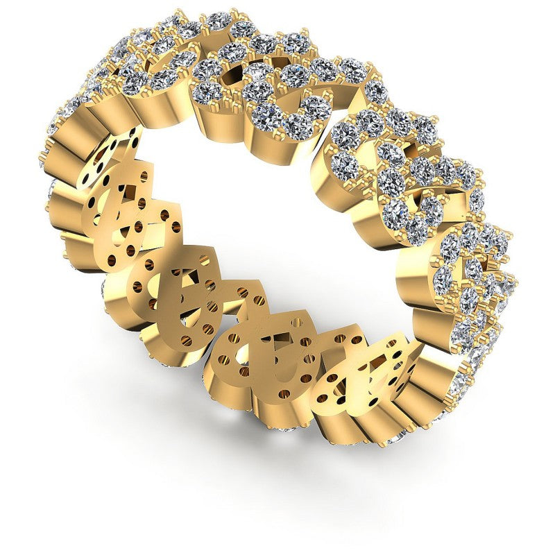 Round Diamonds 0.90CT Eternity Ring in 14KT White Gold