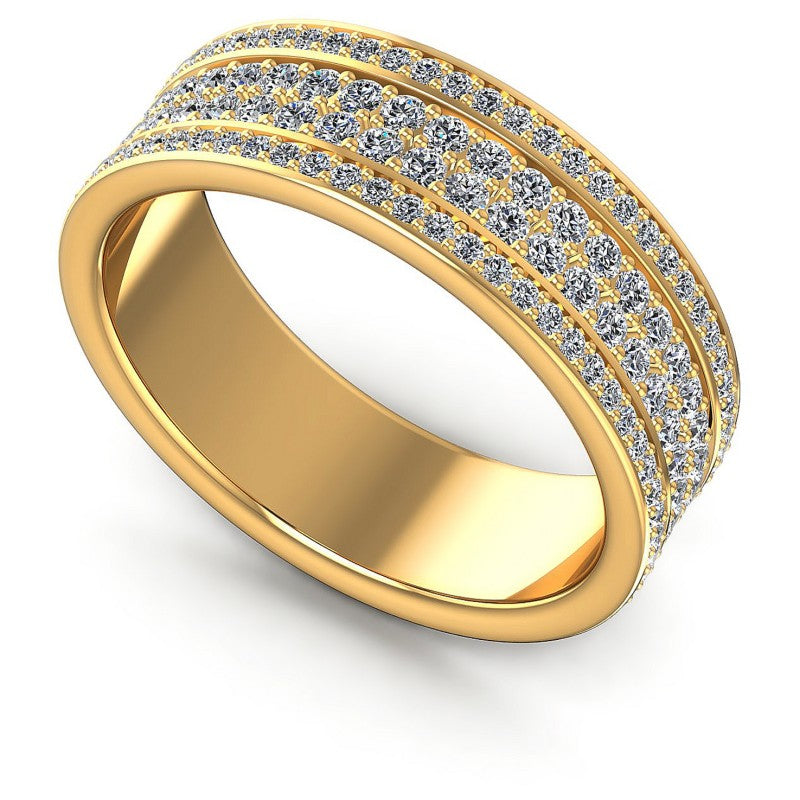 Round Diamonds 2.10CT Eternity Ring in 14KT White Gold