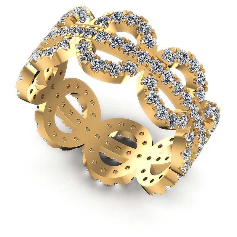 Round Diamonds 1.55CT Eternity Ring in 14KT White Gold