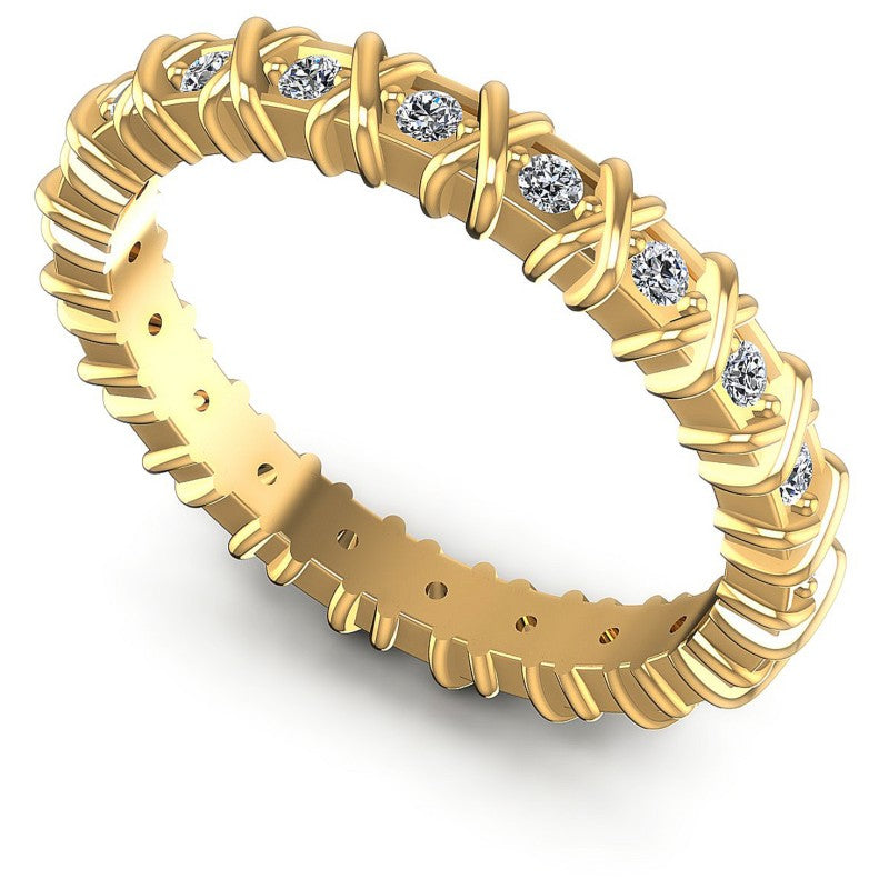 Round Diamonds 0.25CT Eternity Ring in 14KT White Gold