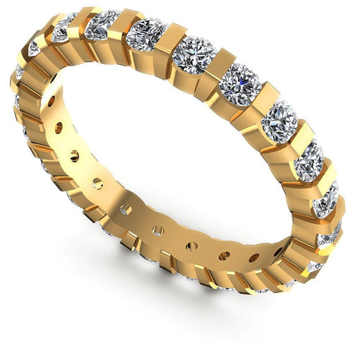 Round Diamonds 2.25CT Eternity Ring in 14KT White Gold