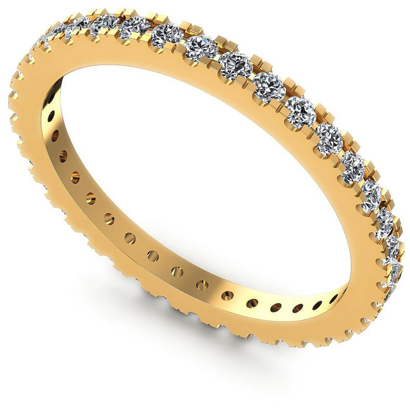 Round Diamonds 0.45CT Eternity Ring in 14KT White Gold