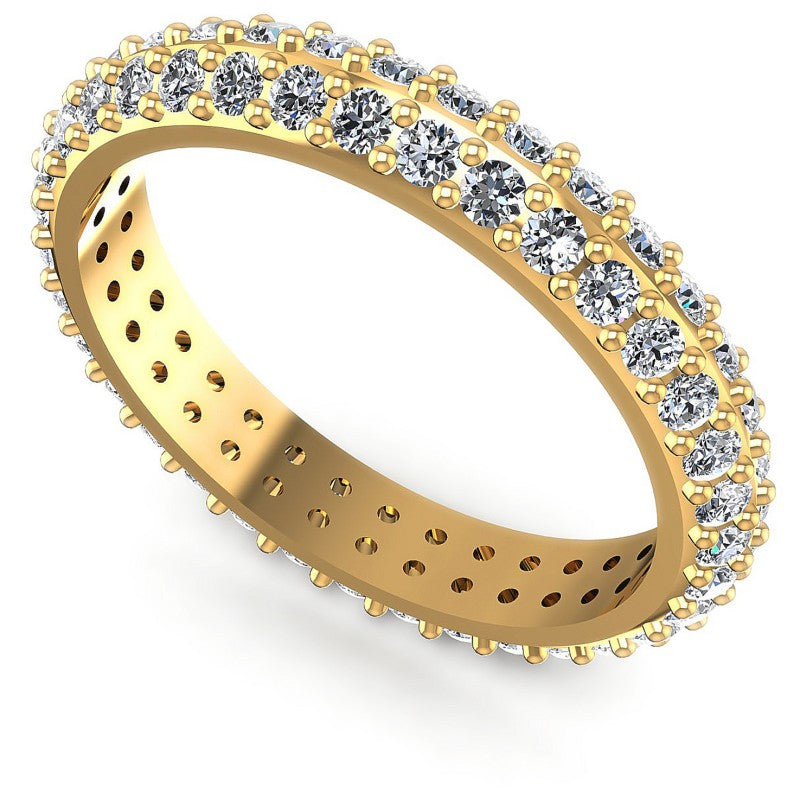 Round Diamonds 0.90CT Eternity Ring in 14KT White Gold