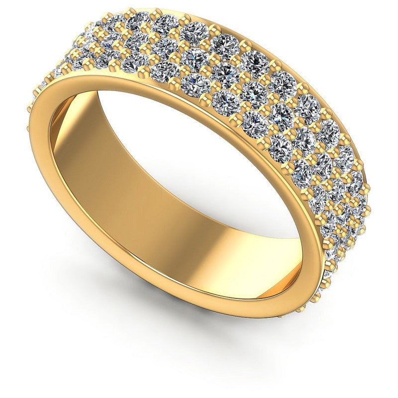 Round Diamonds 2.10CT Eternity Ring in 14KT White Gold