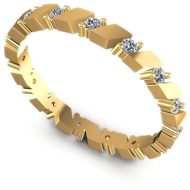Round Diamonds 0.20CT Eternity Ring in 14KT White Gold