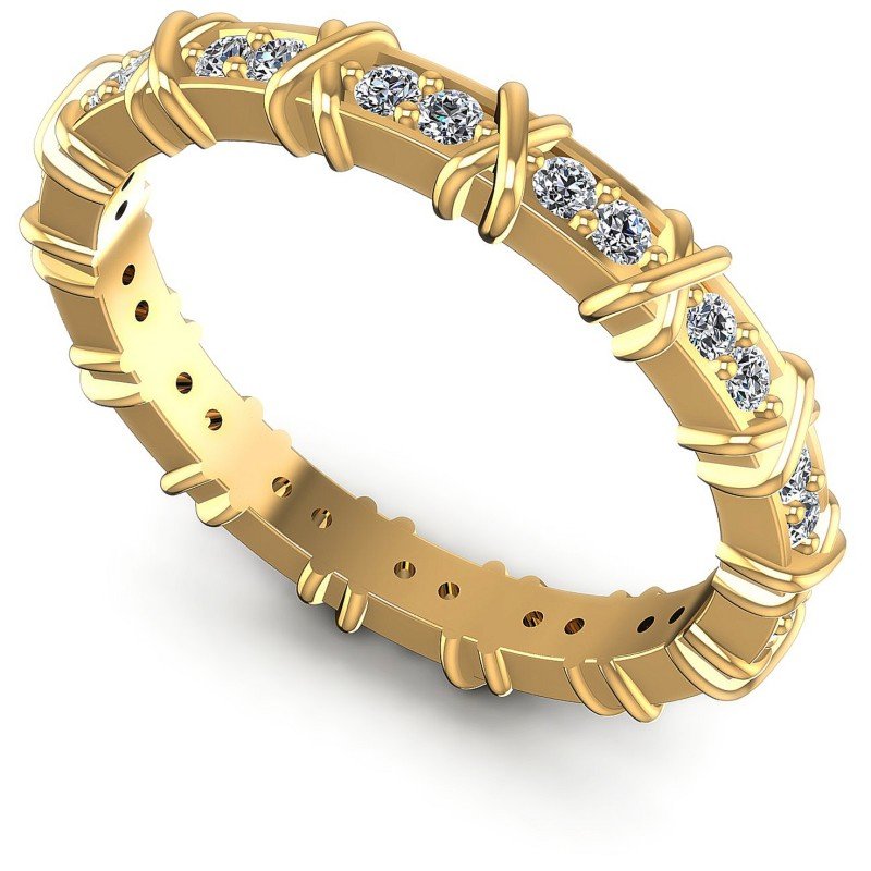 Round Diamonds 0.35CT Eternity Ring in 14KT White Gold