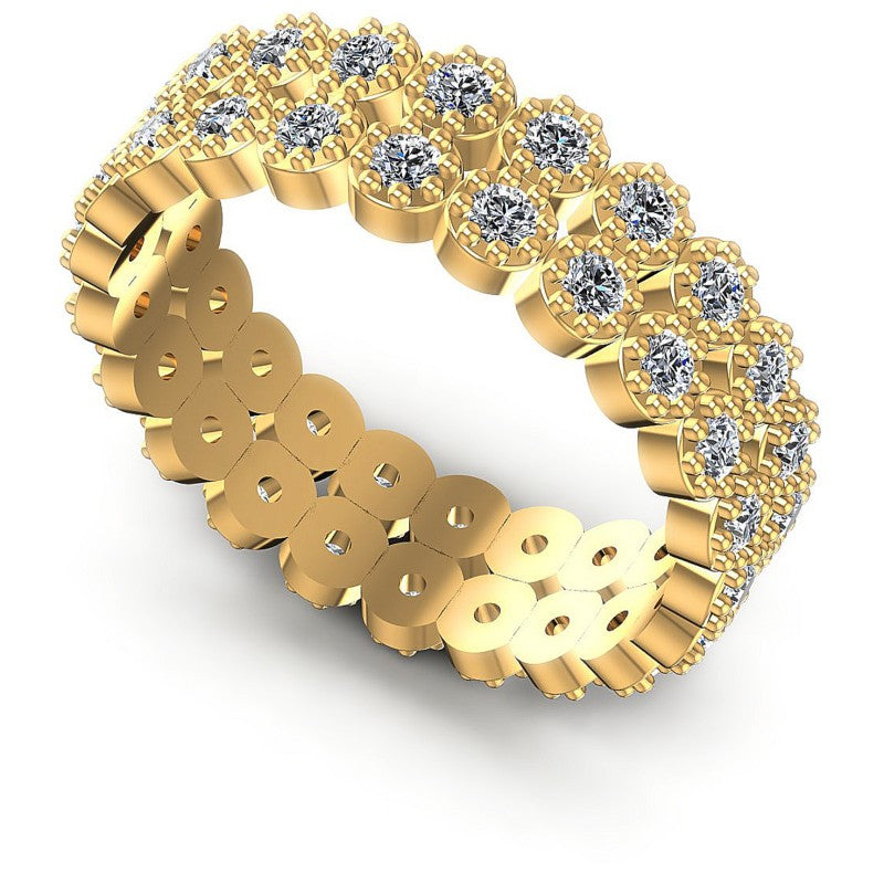 Round Diamonds 1.00CT Eternity Ring in 14KT White Gold