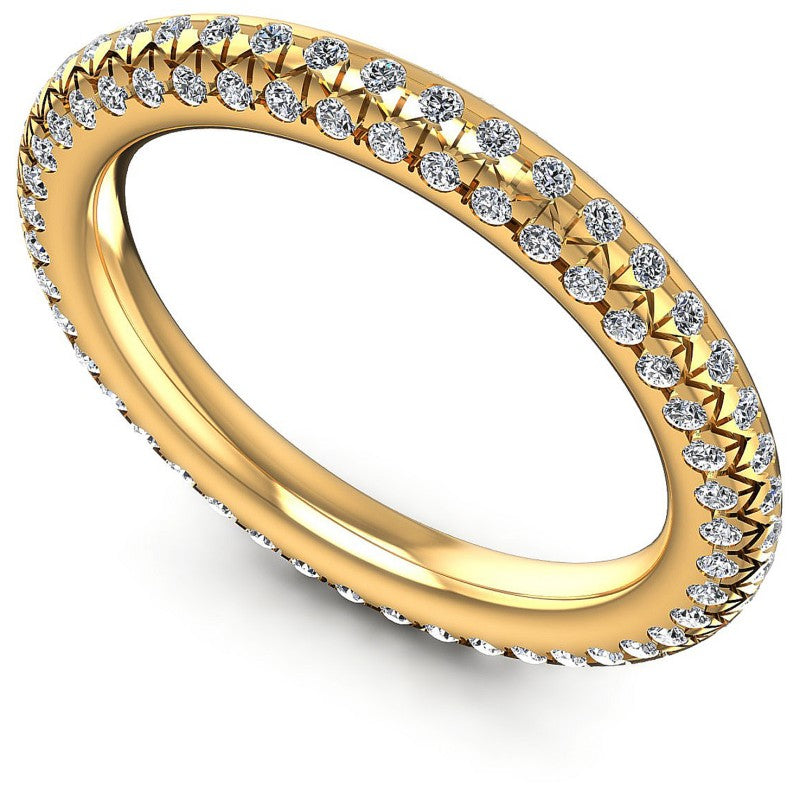 Round Diamonds 0.50CT Eternity Ring in 14KT White Gold