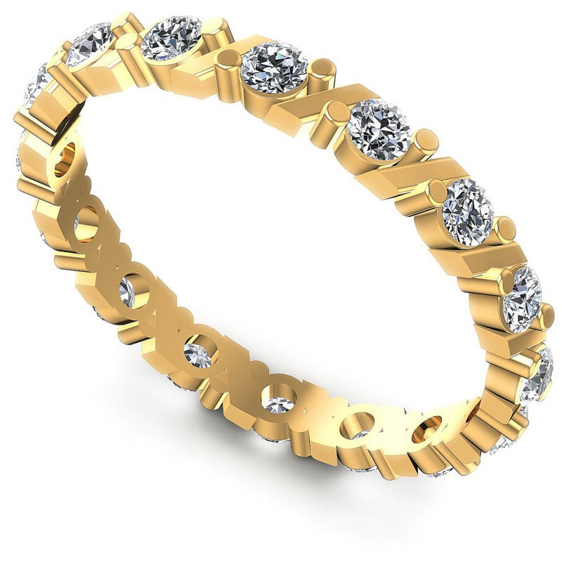 Round Diamonds 0.50CT Eternity Ring in 14KT White Gold