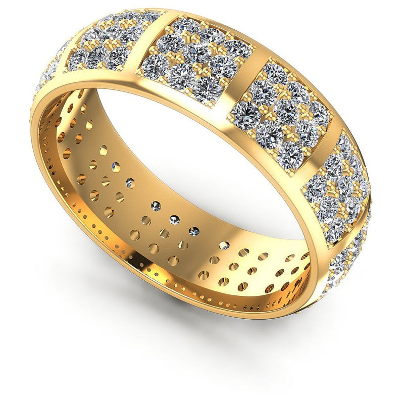 Round Diamonds 2.20CT Eternity Ring in 14KT White Gold