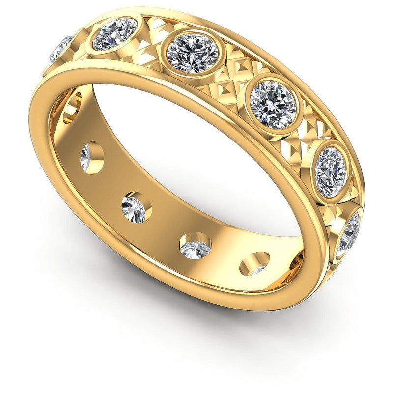 Round Diamonds 1.10CT Eternity Ring in 14KT White Gold