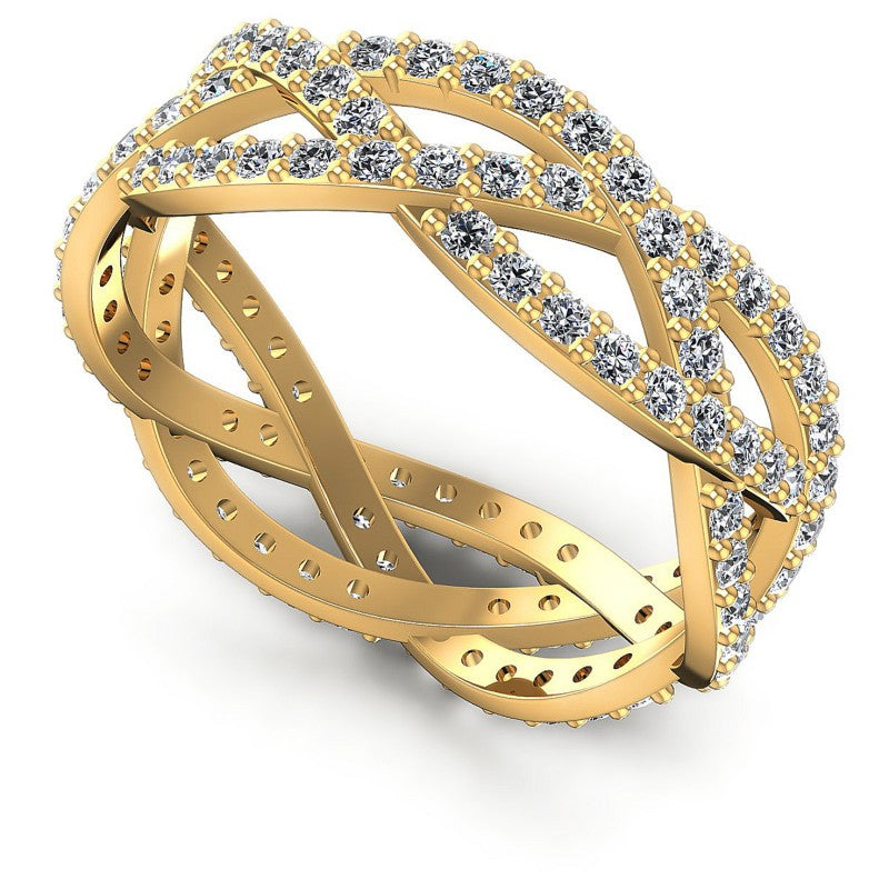 Round Diamonds 0.90CT Eternity Ring in 14KT White Gold