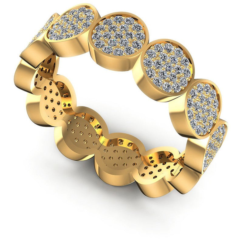 Round Diamonds 0.85CT Eternity Ring in 14KT White Gold