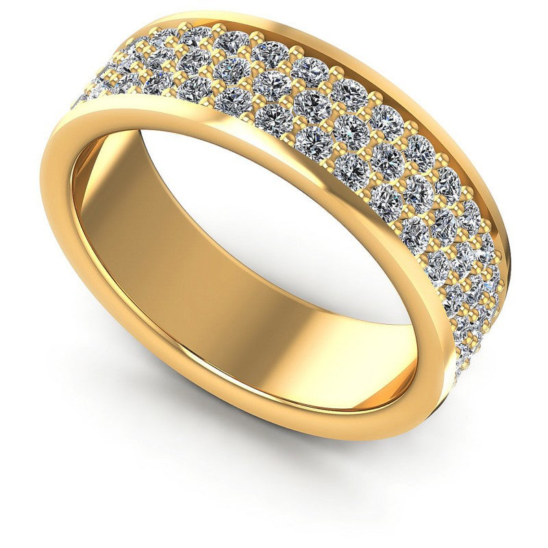 Round Diamonds 1.85CT Eternity Ring in 14KT White Gold