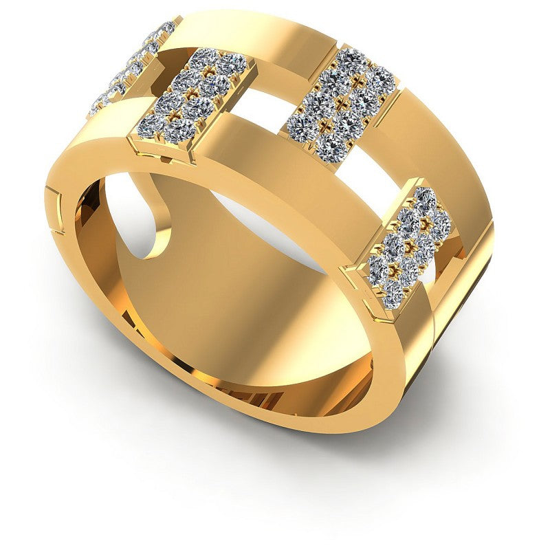 Round Diamonds 0.60CT Diamonds Wedding Band in 14KT White Gold