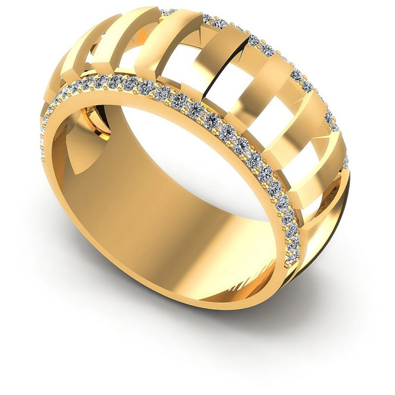 Round Diamonds 0.45CT Diamonds Wedding Band in 14KT White Gold