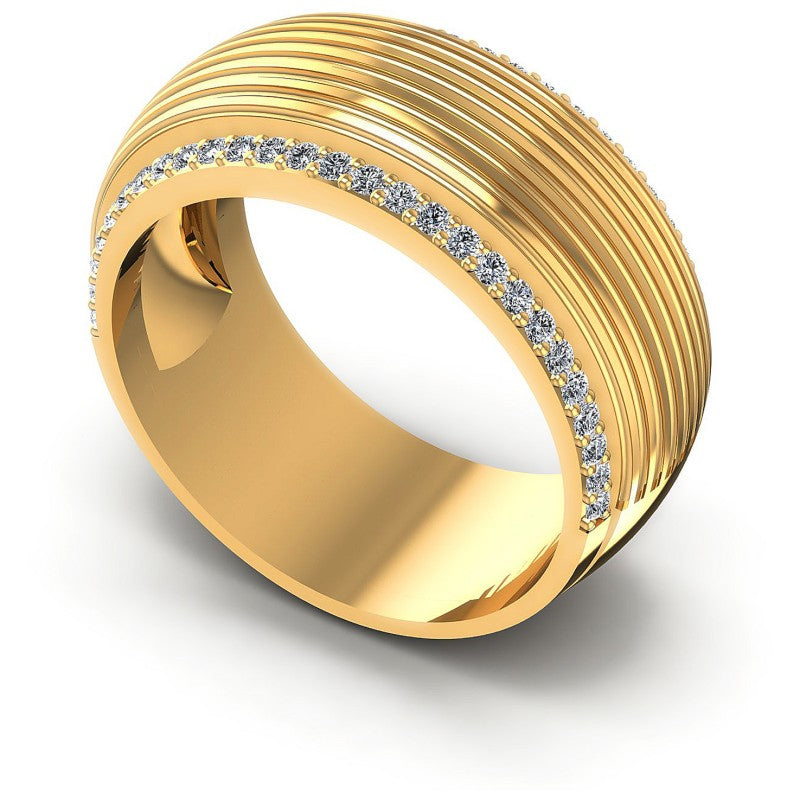 Round Diamonds 0.45CT Diamonds Wedding Band in 14KT White Gold