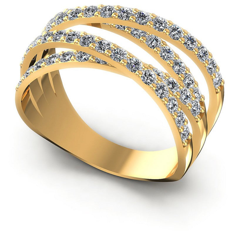 Round Diamonds 1.55CT Diamonds Wedding Band in 14KT White Gold