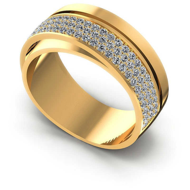 Round Diamonds 0.75CT Diamonds Wedding Band in 14KT White Gold
