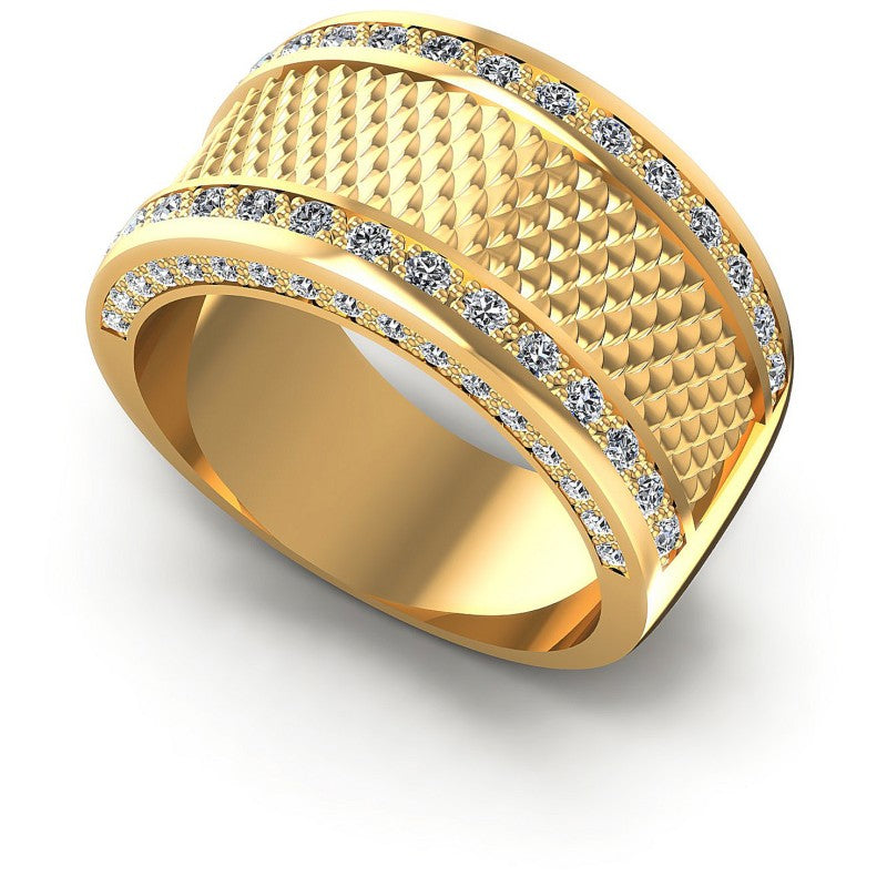 Round Diamonds 0.75CT Diamonds Wedding Band in 14KT White Gold