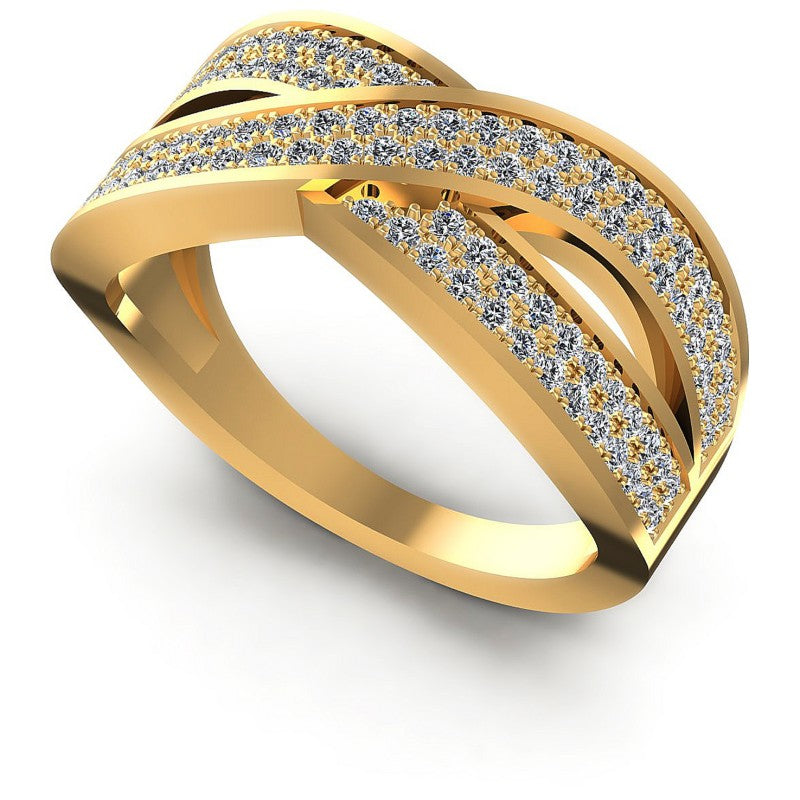 Round Diamonds 0.70CT Diamonds Wedding Band in 14KT White Gold