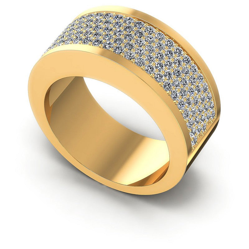 Round Diamonds 1.85CT Diamonds Wedding Band in 14KT White Gold