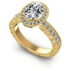 Round Diamonds 0.55CT Antique Ring in 14KT White Gold