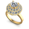 Round Diamonds 1.90CT Antique Ring in 14KT White Gold