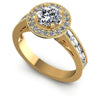 Baguette and Round Diamonds 1.10CT Antique Ring in 14KT White Gold